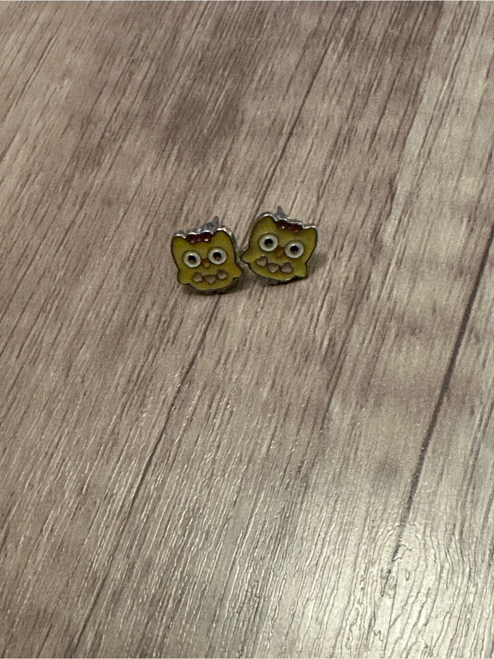 Yellow Owl Kids Stud Earrings - Cute Children’s Accessory